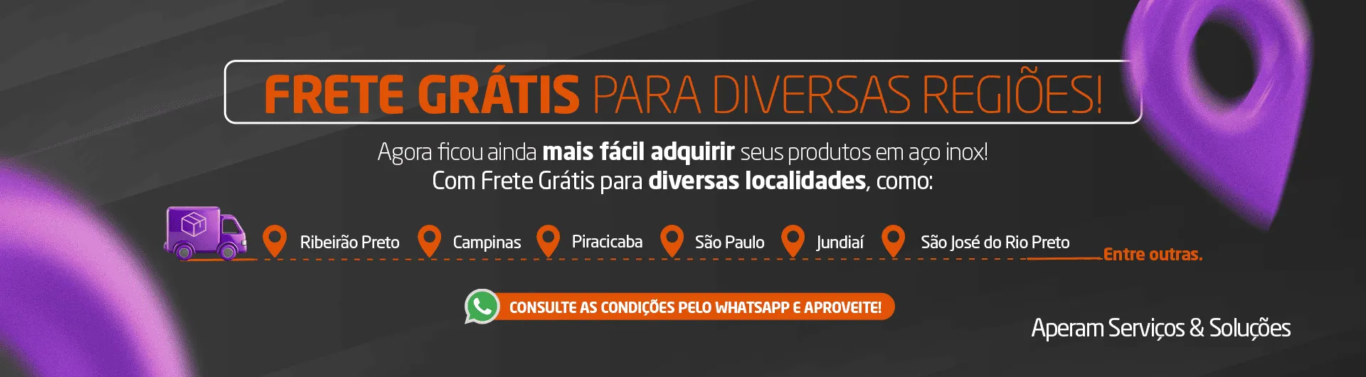 NOVAS REGIÕES COM FRETE GRÁTIS