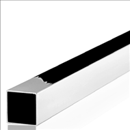 Tubo quadrado polido inox 304 Dimensão - 40,0 mm, parede_ - 1,20 mm