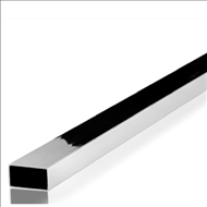 Tubo retangular polido inox 304 40x80 mm parede_ 1,50 mm 6 metros