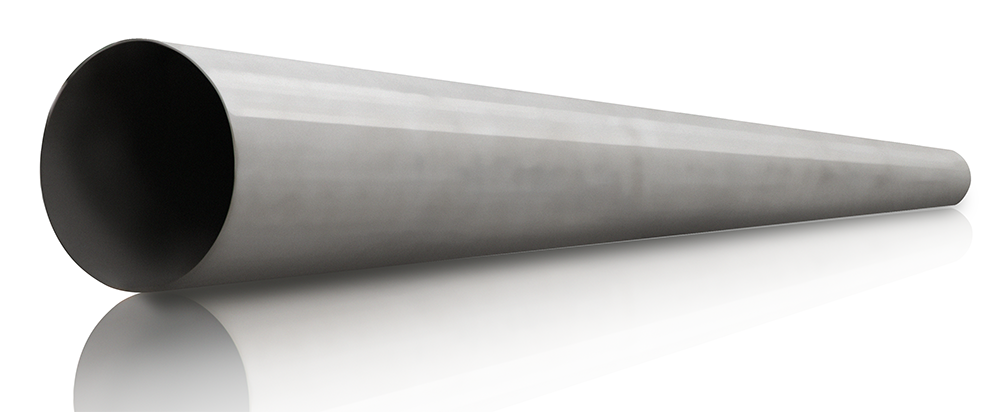 Tubo schedule 10 Externo inox 304 - 26,67 mm, parede_ SCH-10s - 2,11 mm com costura 6 metros